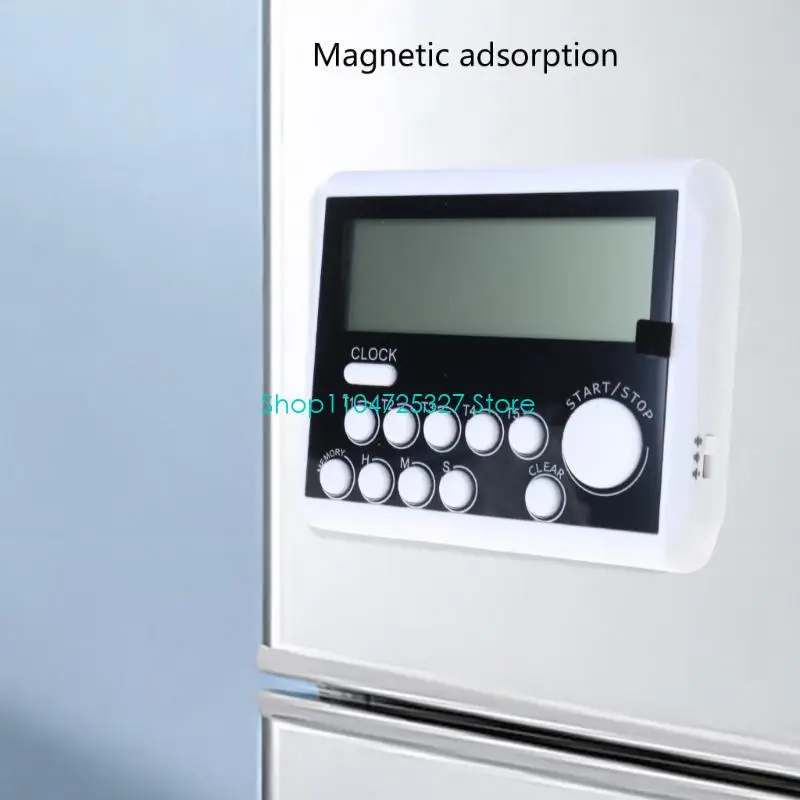 D8KF Multifunction 5 canal Timer cozinha com tela e anexo magnético Timer digital multiuso simples usar