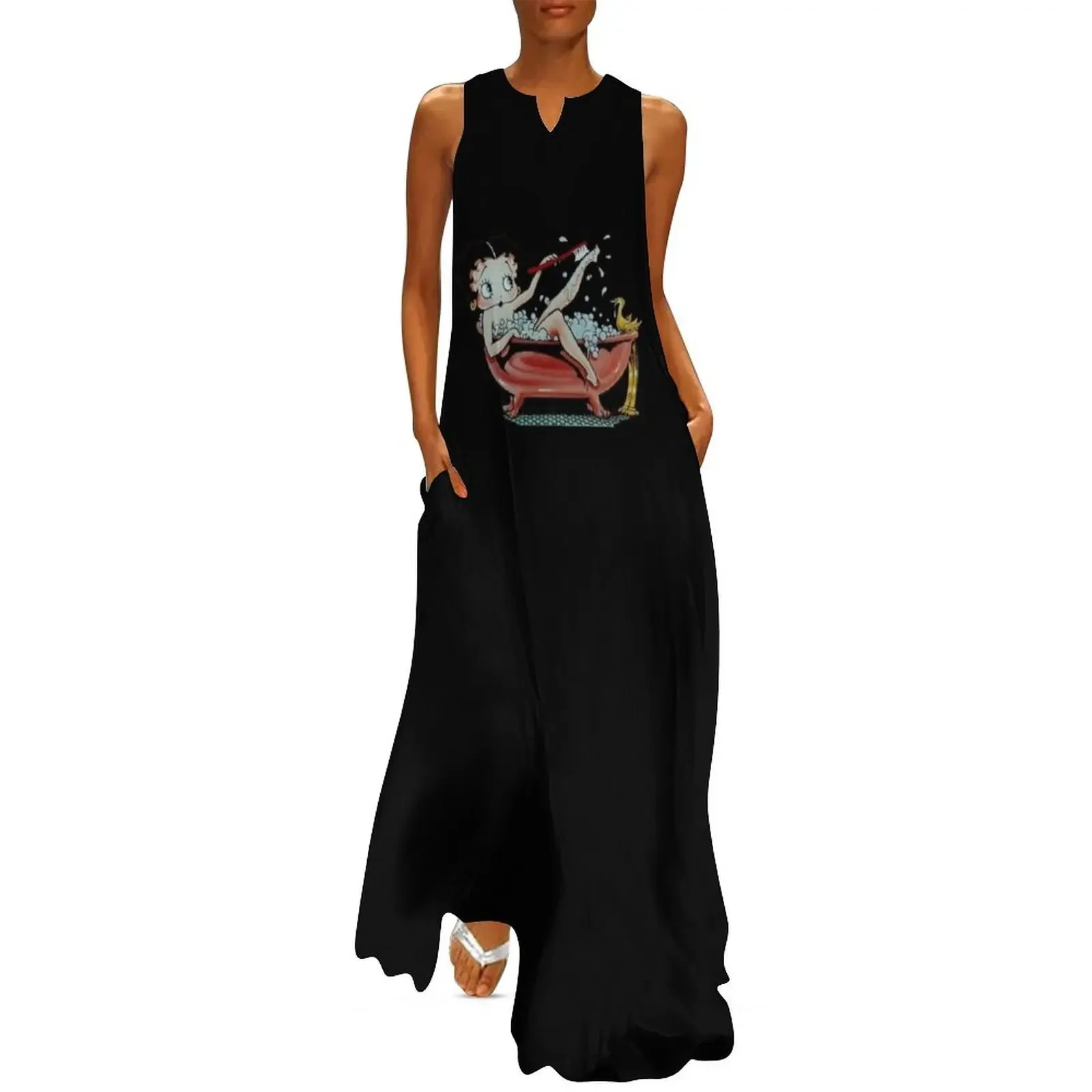 

Washing in Bathroom Long Dress Woman fashion dresses for women 2025 Dress