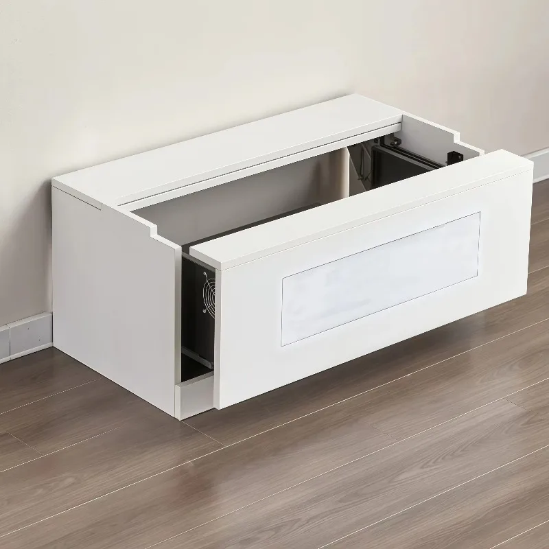 Electric telescopic cabinet with ultra-short focal length tilt memory function and customizable