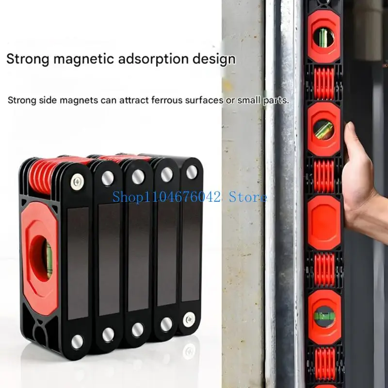 652F Foldable Aluminum Level Ruler For Home Renovation And Construction With Strong Magnets