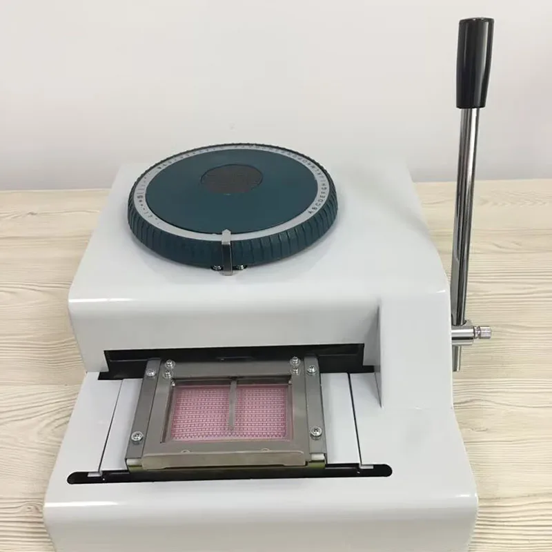 Máquina en relieve de tarjetas de PVC manual 72A, impresora de códigos en relieve de tarjetas VIP, máquina en relieve de tarjetas de visita, máquina de escribir de tarjetas de membresía