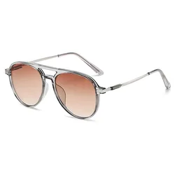 Fashion Pilot Sunglasses Large Bifocal Reading glasses Tinted lenses UV400 Dual-use Reader Blue blocking