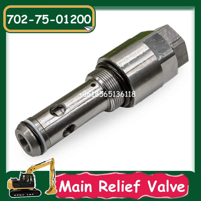 

PC200-6 PC220-6 Swing Motor Relief Valve 702-75-01201 702-75-01200 Main Relief Valve