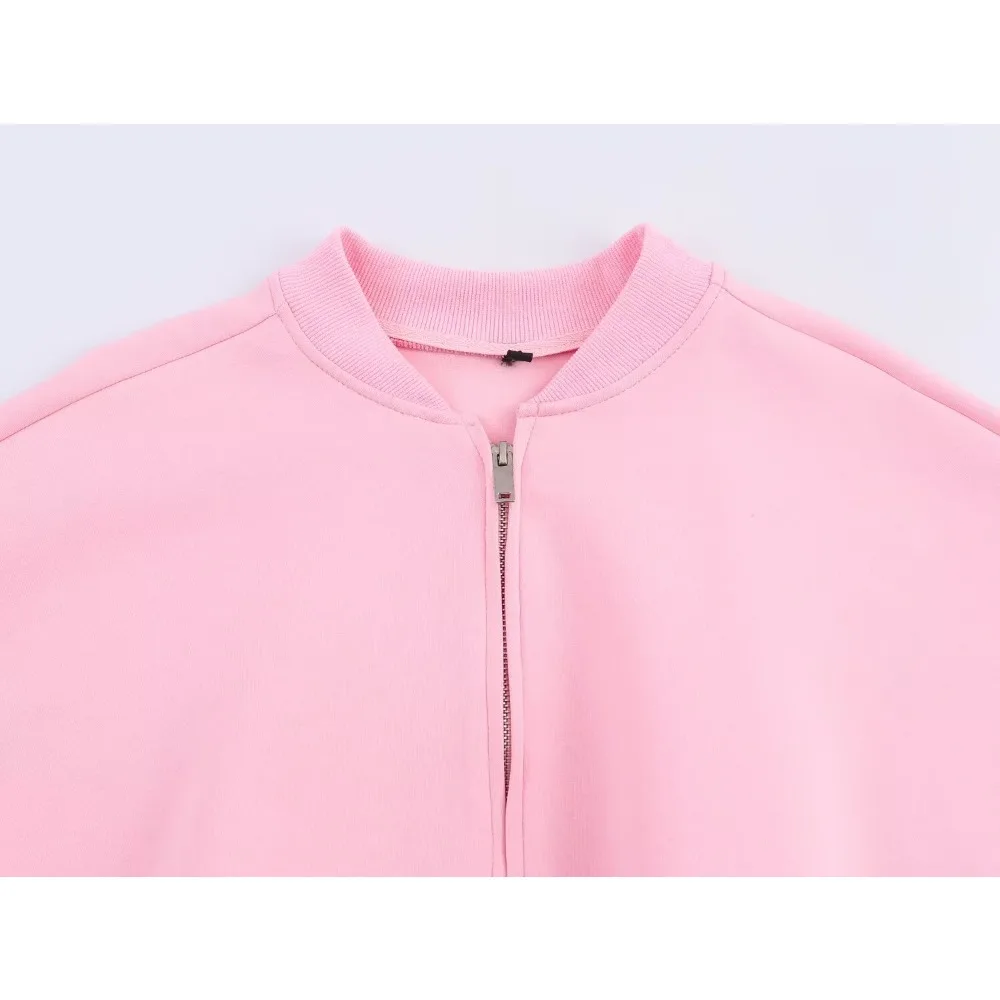 بدلة رياضية نسائية من القطن بسحاب سترة مجموعات إلى ملابس خريفية للسيدات 2025 ملابس رياضية بأكمام طويلة بدلة رياضية