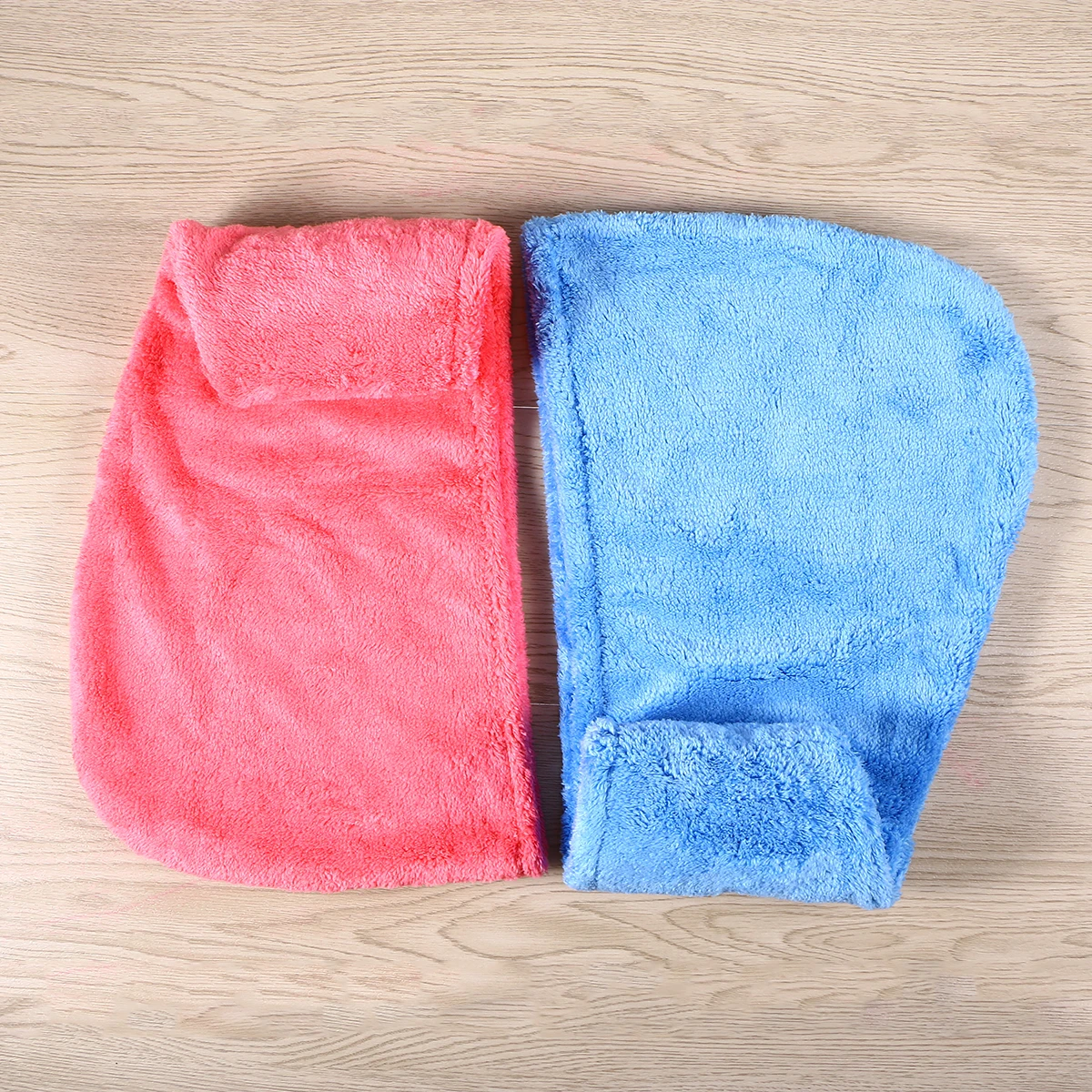 

2Pcs Coral Hair Dry Hair Dry Wrap Turban Super Absorbent Drying Towels Lightweight Bathing Make-up Face Washing