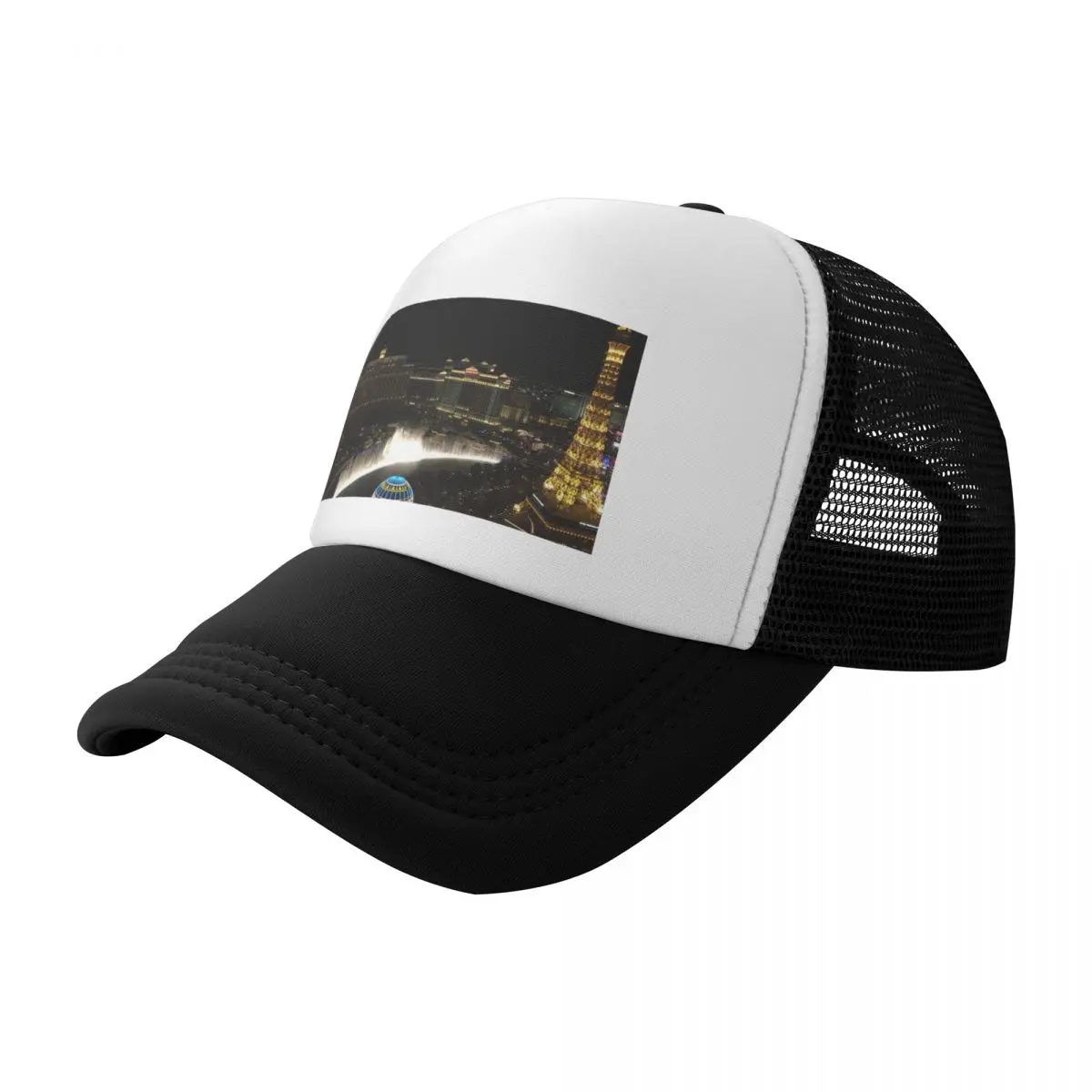 Bellagio Fountains Las Vegas Baseball Cap Big Size Hat Streetwear Man Women's