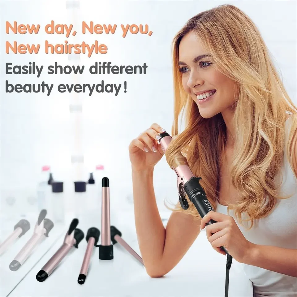 Professional Salon Hair Curler Fast Styling Rolls Curling Iron Wands Factory Hot Ceramic Barrel Electric Hair Curling Wand