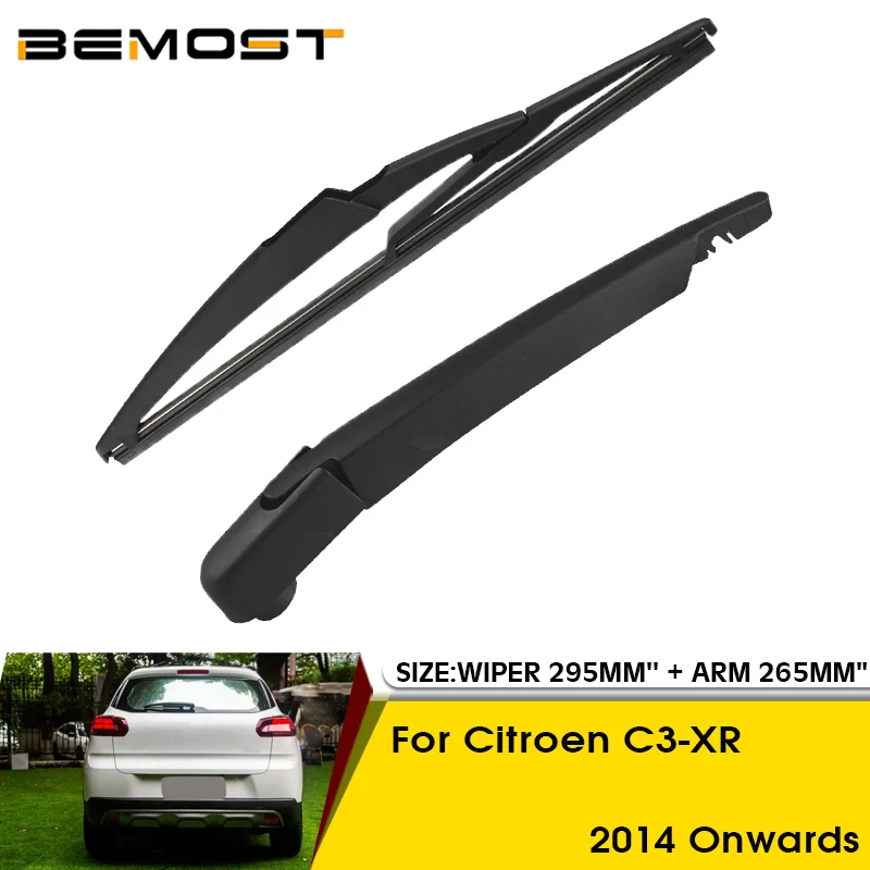 Car Wiper Blade For Citroen C3-XR 2014 Onwards Rear Back Windshield Windscreen Rear Wiper 295mm+Arm 265mm Car Accessories