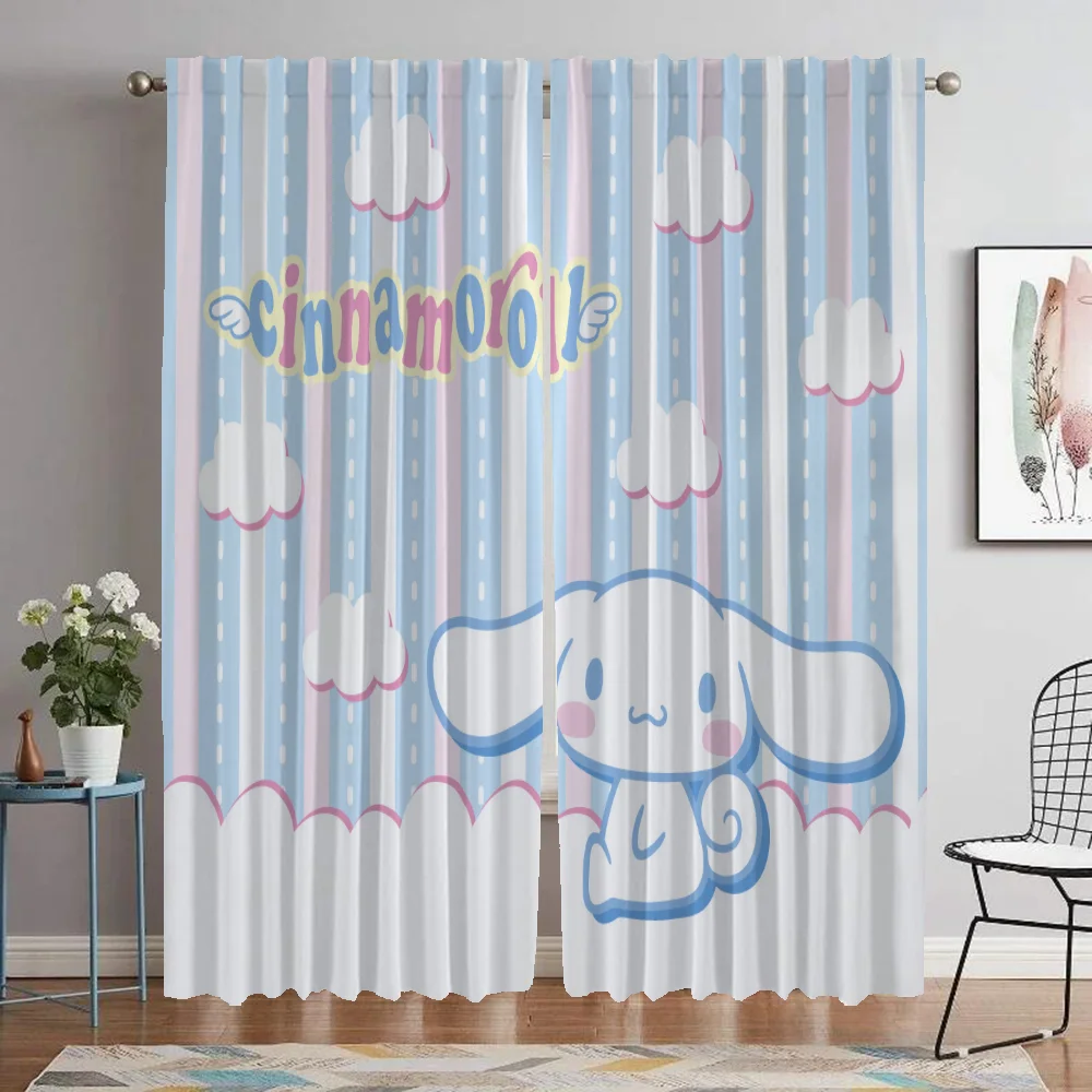 

Anti-mosquito Home Interior Blackout Kitchen Curtains for Living Room Curtain Cinnamoroll Halloween Decoration Partition Shades