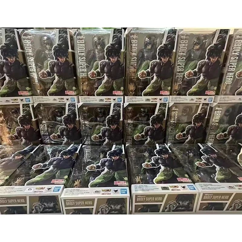 

Original BANDAI S.H.Figuarts Broly Super Hero Dragon Ball Black Hair In Stock Anime Action Collection Figures Model Toys