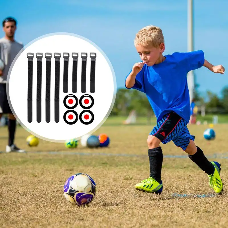 Cibles de football avec bandes réglables pour l'entraînement, shorts, agilité, hockey, réactif