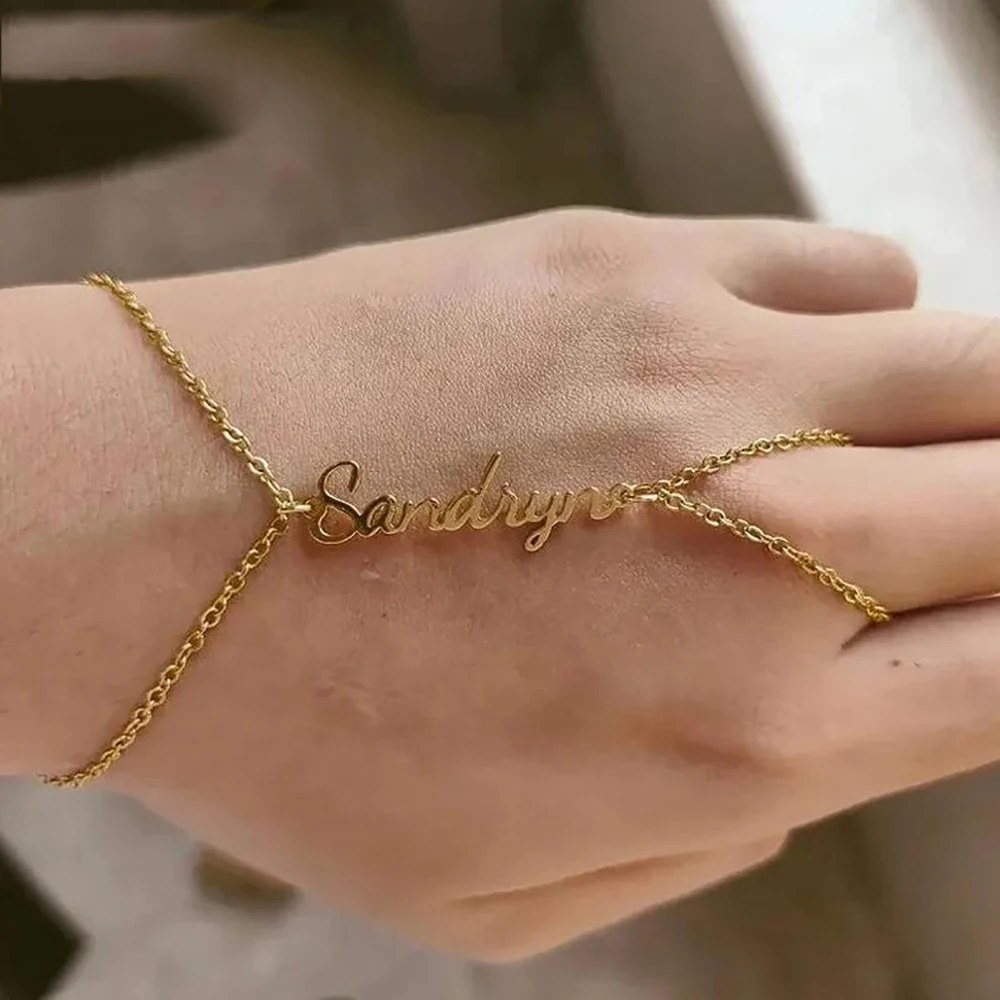 Sipuris Personalisiertes Namensarmband für Damen und Herren, Edelstahl, personalisierter Namensschild-Ring, Armband, Modeschmuck, Hochzeitsgeschenke – Detail 7