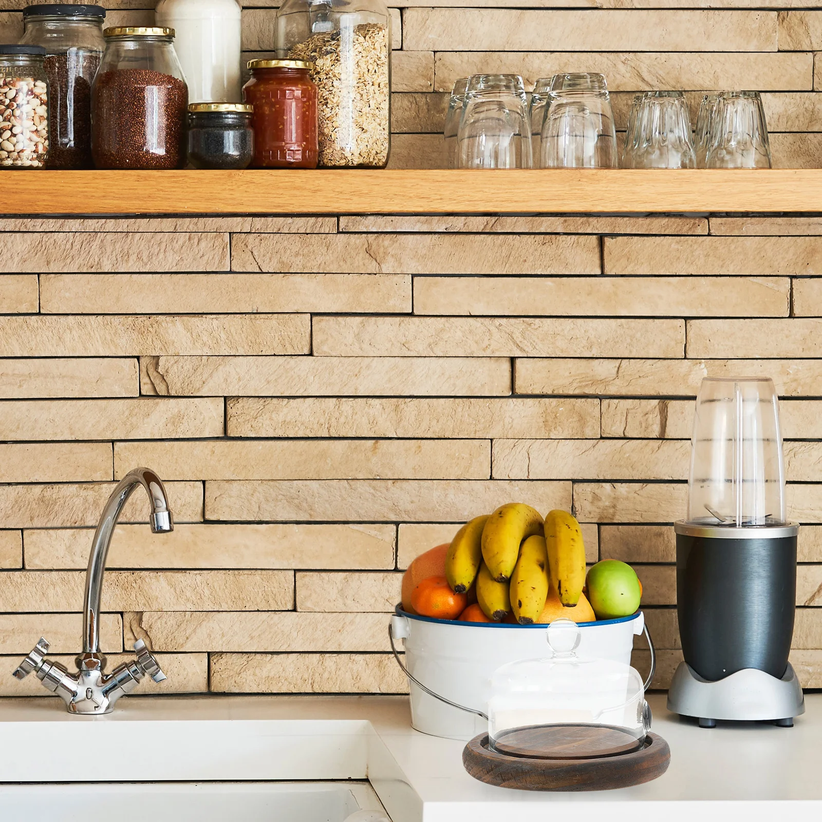 

1Set Western Cuisine Smoking Cover Heat-Resistant Food Grade Protective Lid for Dessert Bread Snack Multi-Functional