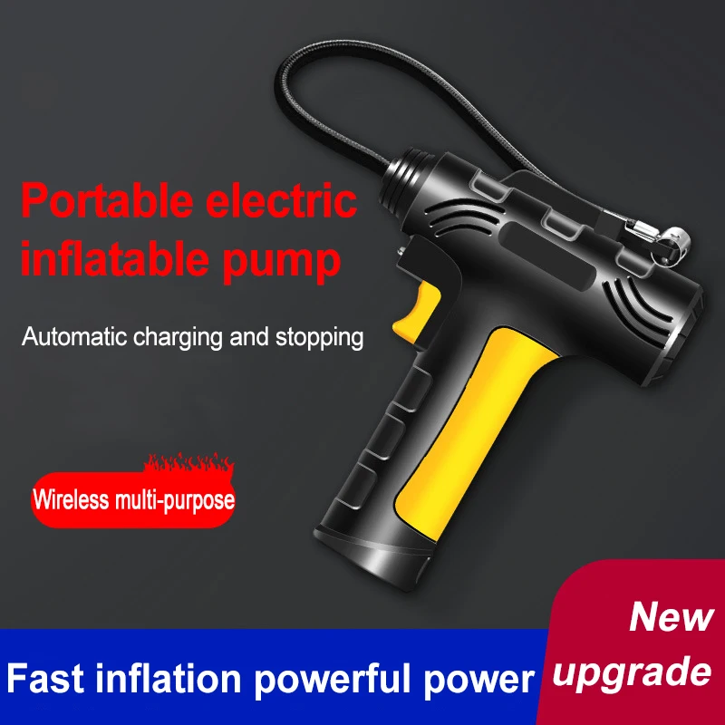 120W Wireless/Wired Car Air Pump Electric Portable Car Air Compressor Tire Air Pump 150PSI For Car Bike Motorcycle Tyre Inflator