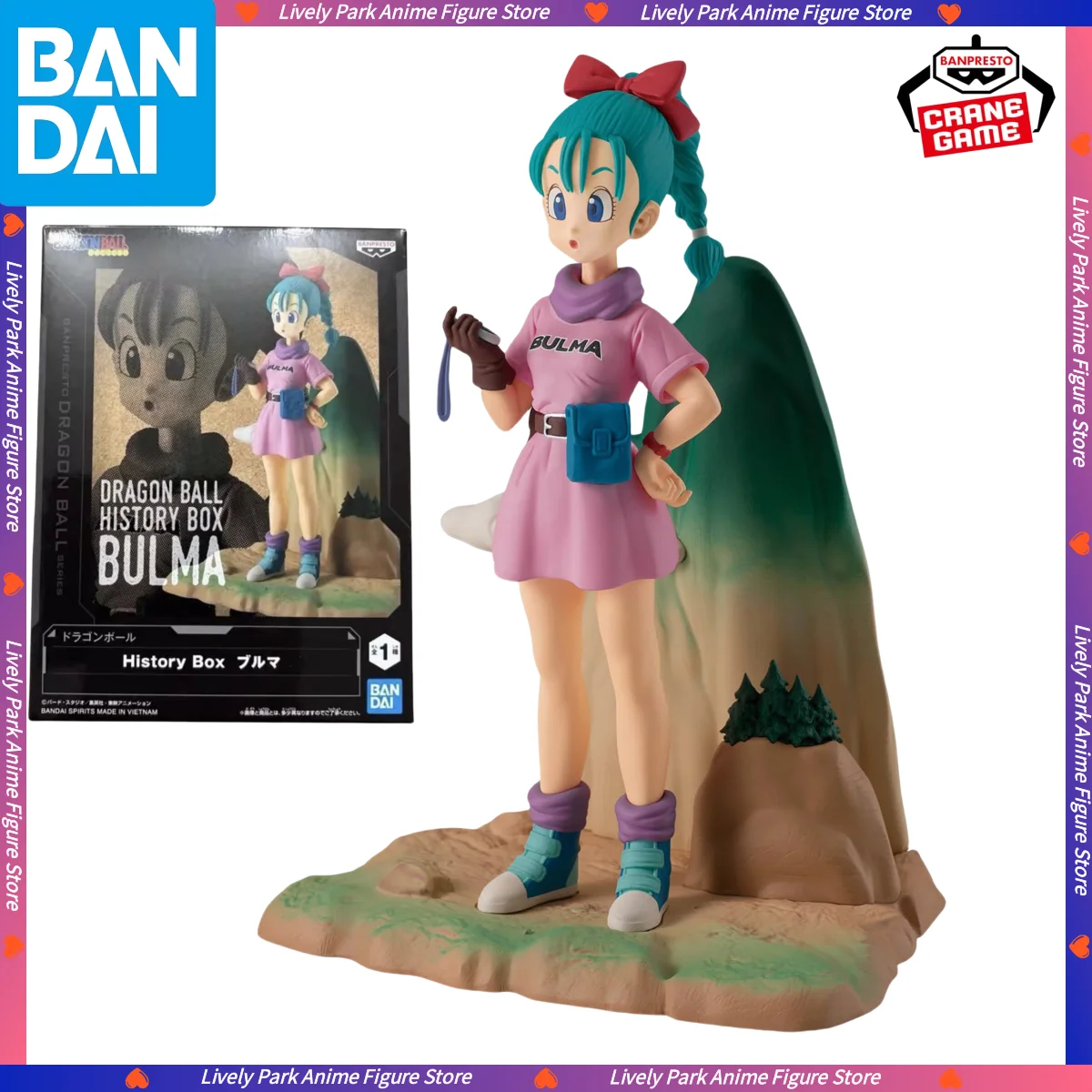 

In Stock BANDAI Original BANPRESTO Dragon Ball History Box Bulma PVC Action Figures Model Statue Collectible Toys Festival Gifts
