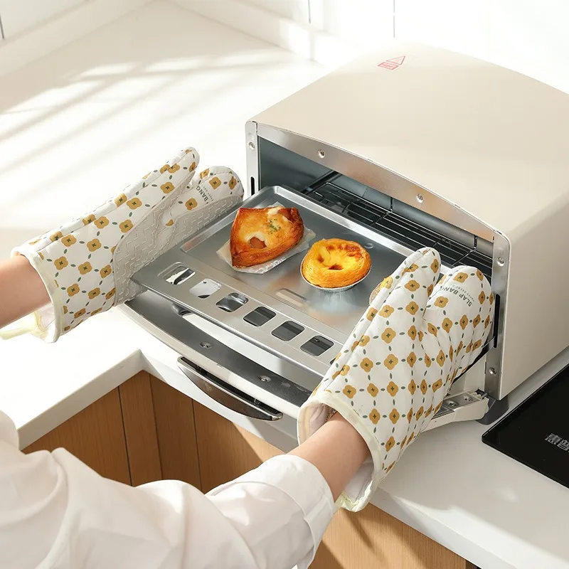 Heat Insulation Anti Scalding Gloves Kitchen Oven Silicone Hand Clip Household Microwave Baking High Temperature Heat Resistant