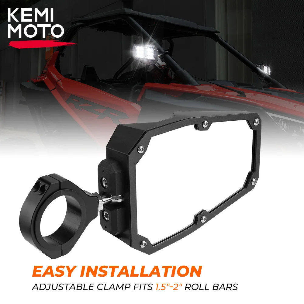 

1.5-2in UTV Rear View Side Mirrors LED Light for can am maverick x3 Compatible with Polaris rzr S 800 900 1000 xp for Arctic Cat