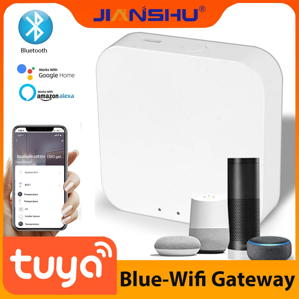 Jianshu Bluetooth ZigBee Gatway Unterstützung Tuya Gerät Smart Life Intelligente Brücke Smart Home Hub Sprach steuerung über Alexa Google