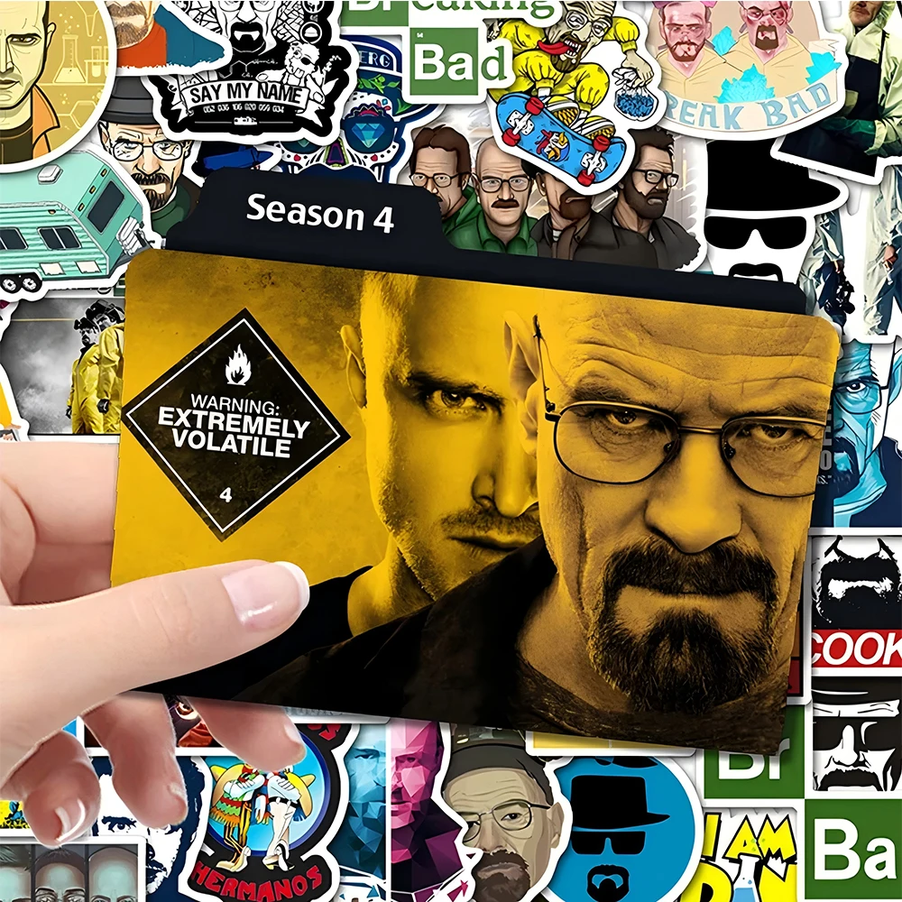 10/30/50pcs TV Show Breaking Bad Stickers Waterproof Graffiti Skateboard Car Laptop Cool Kids DIY Decals Sticker Toys Gifts