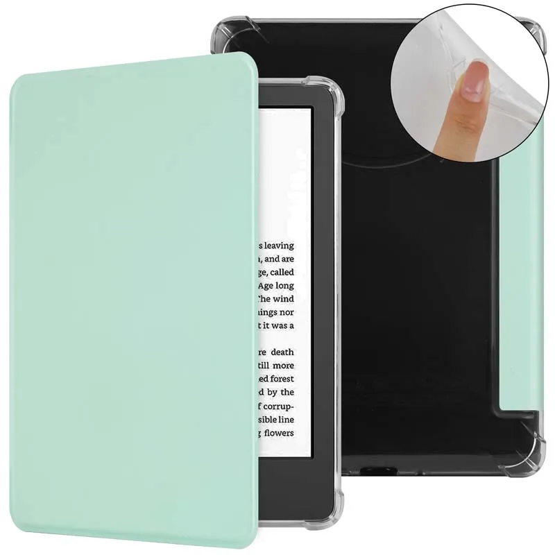 Soft TPU Magnetic Smart e-book Protective Cover Transparent back case For Kindle Paperwhite 5 11th 2021 6.8 Shell Protector Case