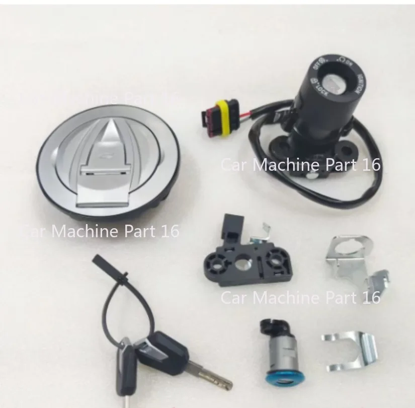 Motorcycle Ignition Switch Lock & Fuel Gas Tank Cap Lock Set FOR QJMOTOR SRK900 SRK921 QJ900GS-8D