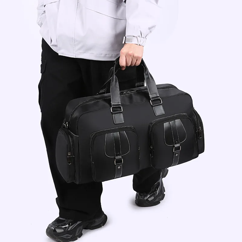 New Large Capacity Luggage Bag Business Travel Bag Men's Portable Crossbody Foldable Travel Bag Waterproof Fitness Crossbody Bag view 4