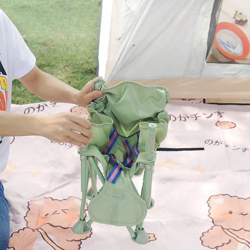 Cadeira de jantar multifuncional do bebê, Mesa de acampamento portátil infantil, Cadeiras com prato destacável, Casa