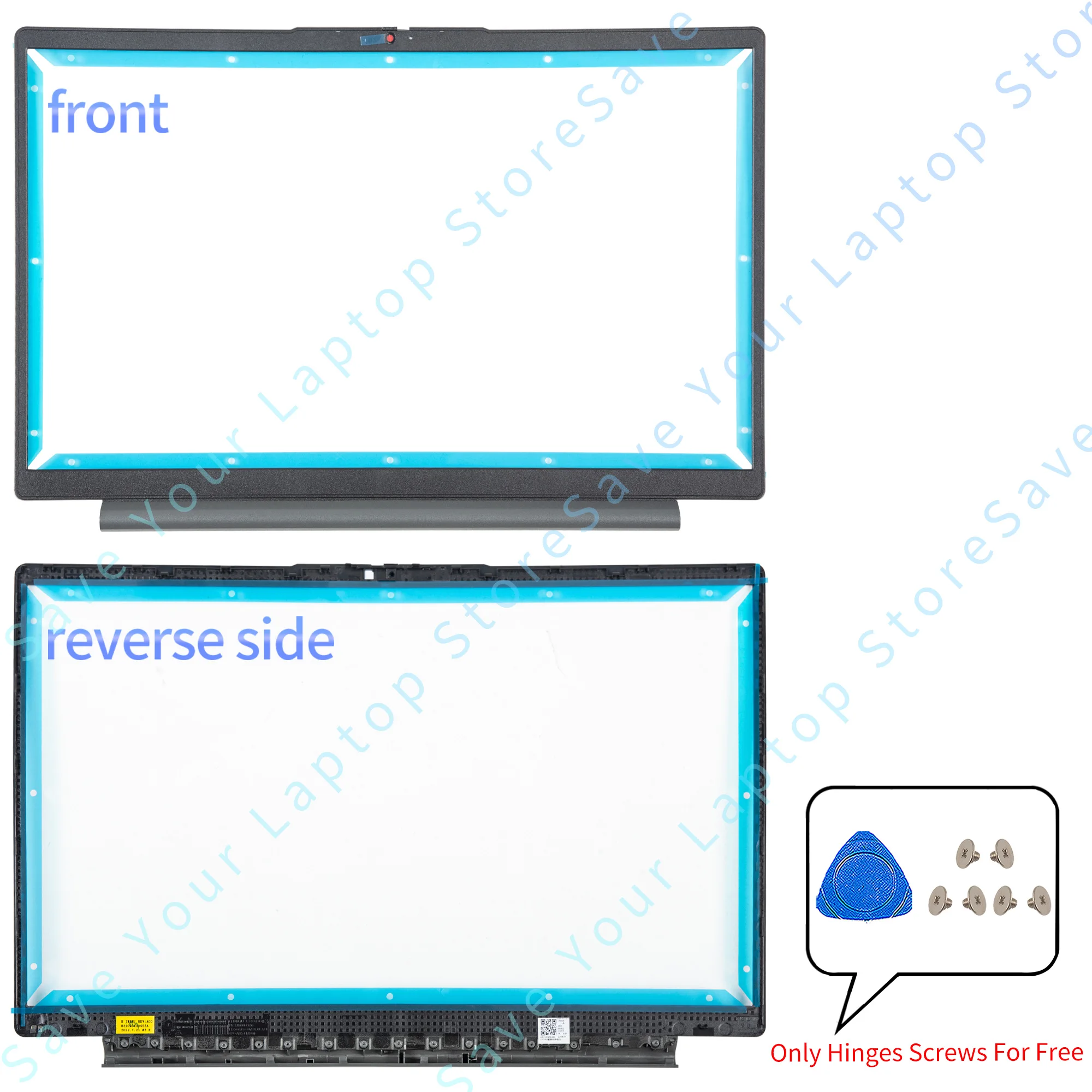 Laptop Parts For Ideapad 15S 3-15ALC6 15ITL6 2021 LCD Back Cover Front Bezel Palmrest Bottom HingeCover Replace Gray