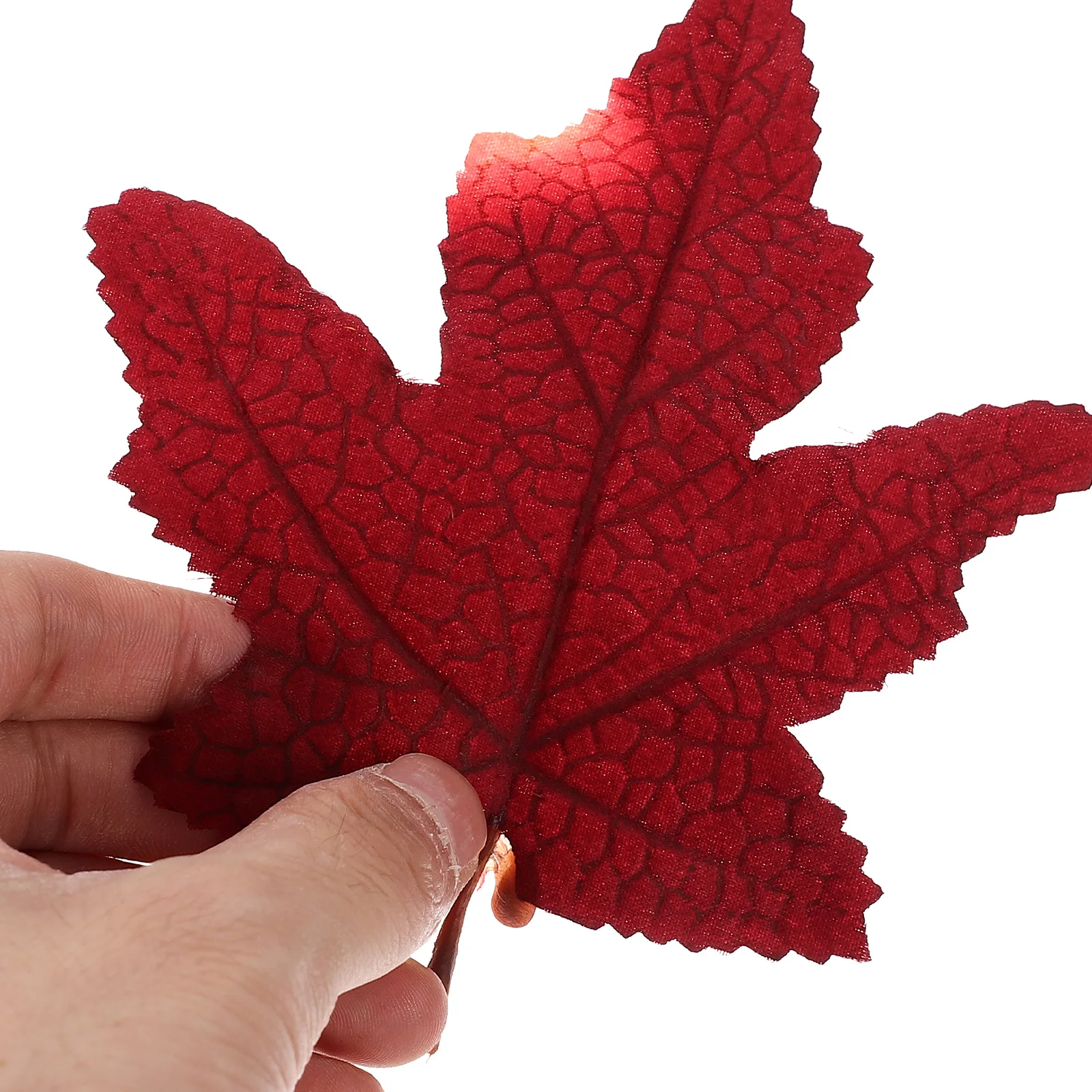 

32 Pcs Autumn Simulated Maple Leaf Decoration Fall Ornaments Silk Flower Leaves Mini