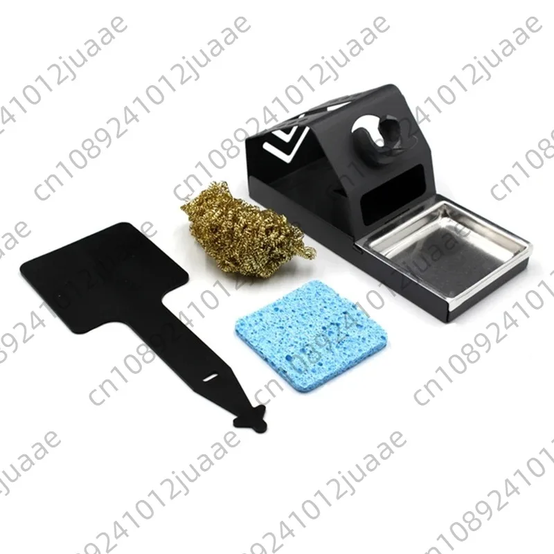 T12 Soldering Iron Station Stand Stable Welding Solder Iron Tips Holder with Insulation Pad Brass Wire Ball Tip