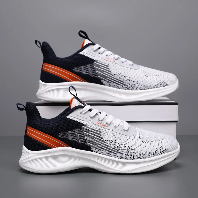 

Mens Running Shoes Casual Breathable Mesh Sports Fitness Training Sneakers Anti Slip Soft Sole Cushioning Youth Tennis Shoes