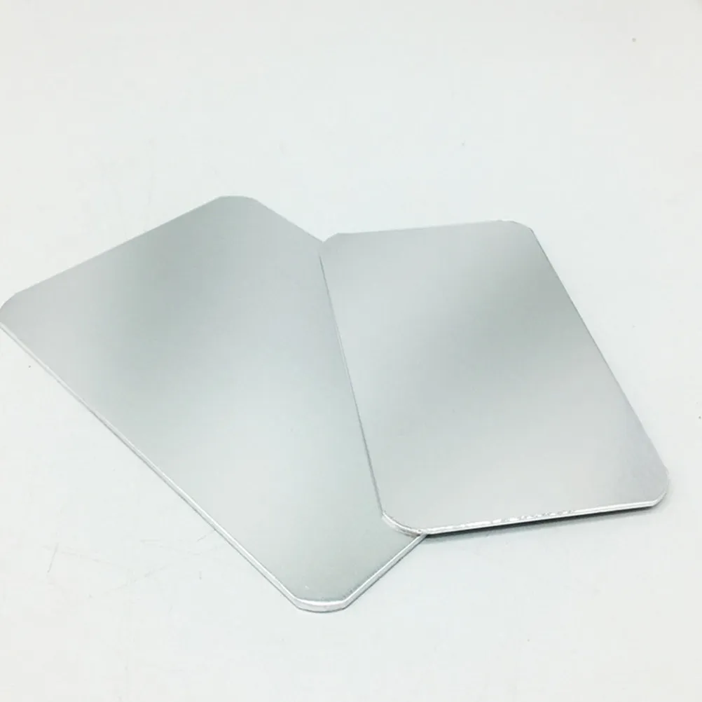 2Pcs Aluminum Pet Cooling Pad for Dogs Cats Hamsters Rabbits Smooth Surface Heat Absorbing Mat Summer Travel Carrier Use