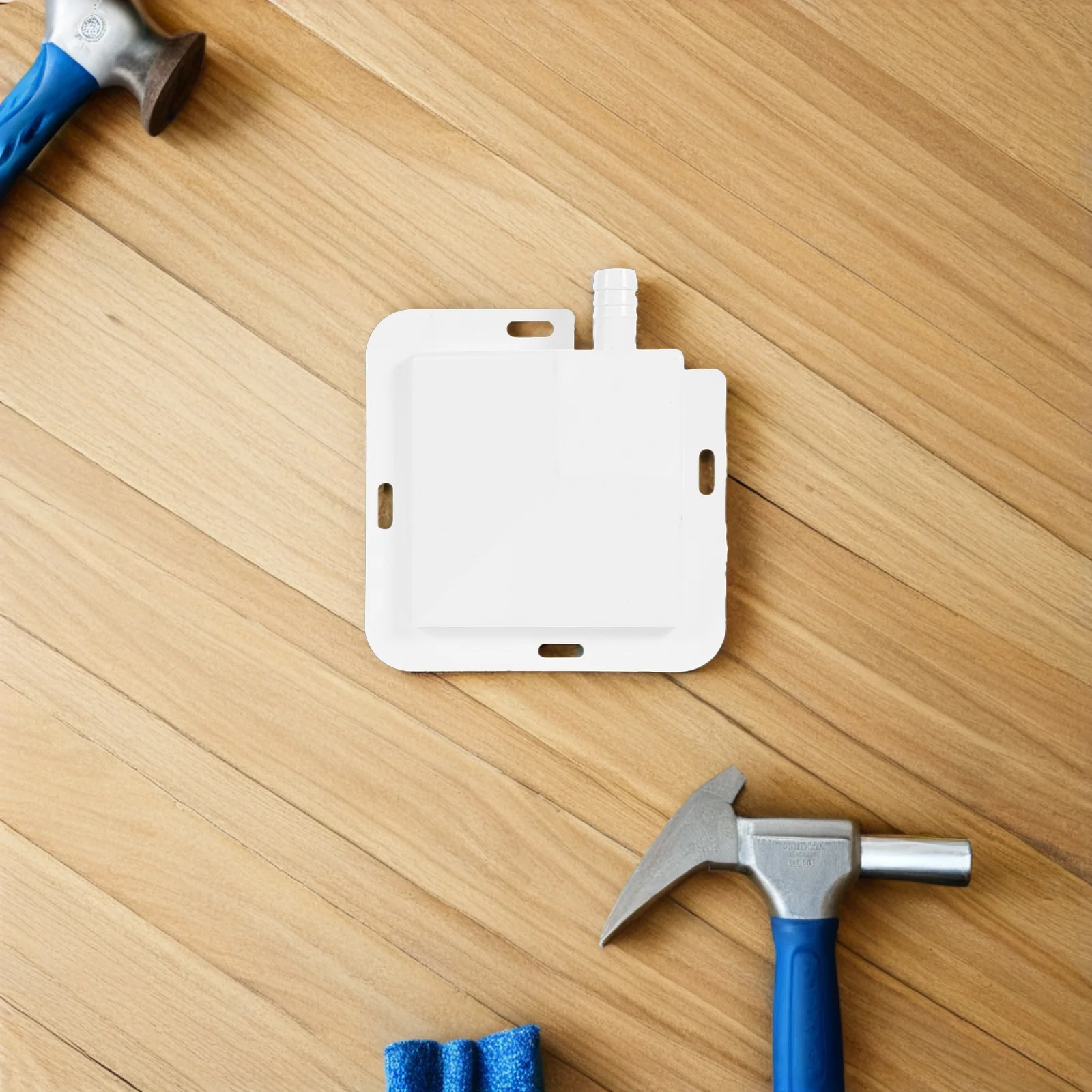 2Pcs Air Conditioner Drip Pan Pool Preventing 1.2cm Hole Funnel Water Catcher Large Drain Tray for Ac Units Home