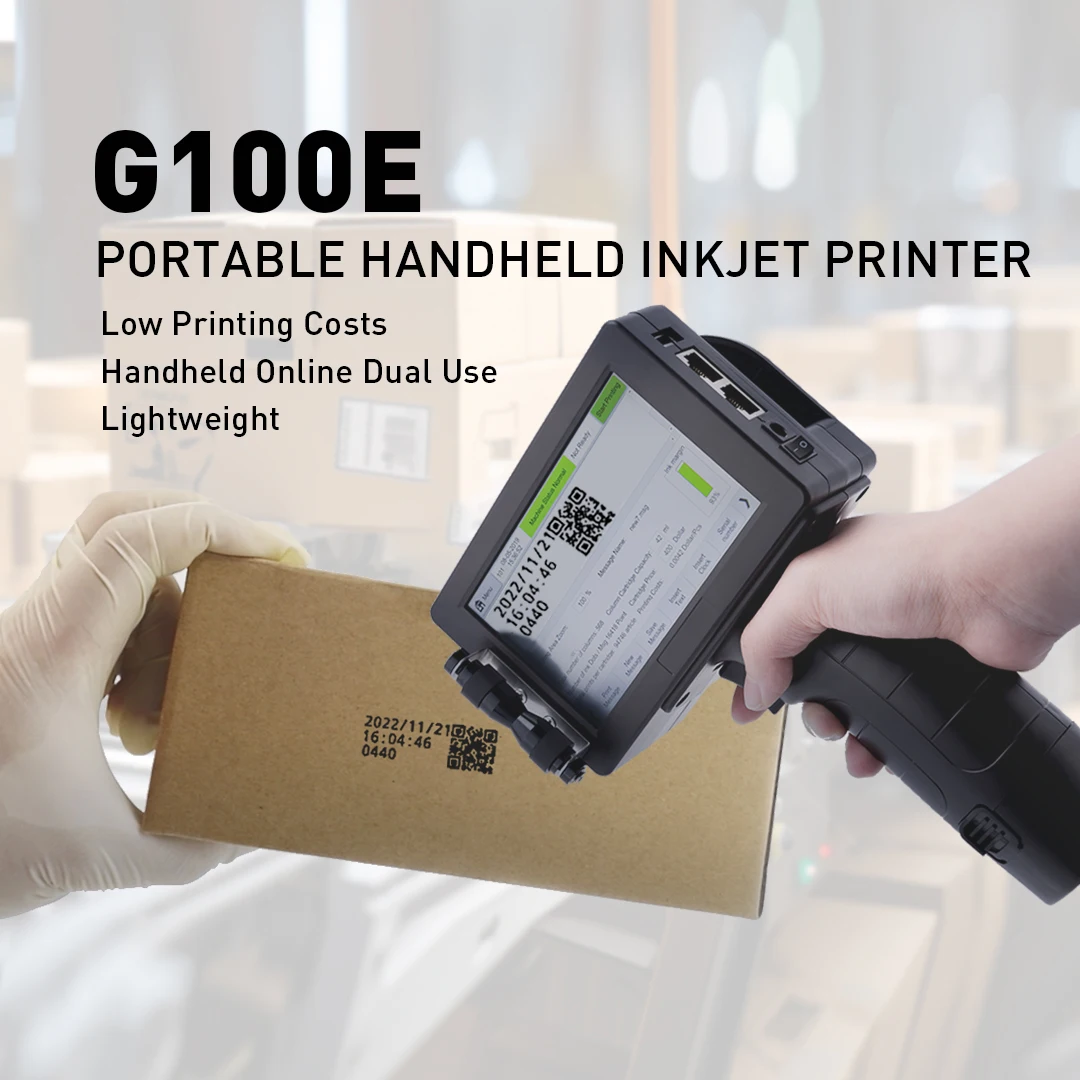 Pistola de impresión portátil  - Handheld Inkjet Date Code Printer Gun reseña y precio