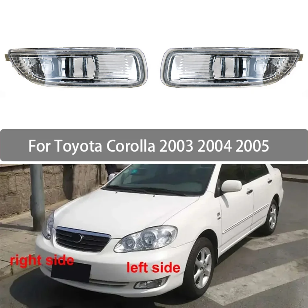 

Fog Lamp Assembly With Bulb For Toyota Corolla American Version 2003 2004 2005 Front Bumper Anti Fog Light 8121002060 8122002060