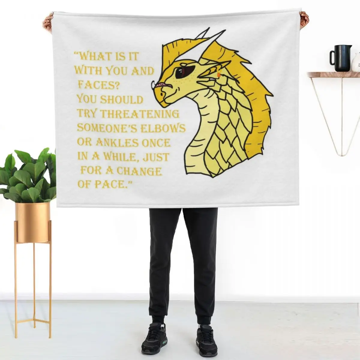 

Qibli Quote [OUTDATED!! SEE DESCRIPTION!!] Throw Blanket Stylish Decor Blanket Gift for Friends Roommate