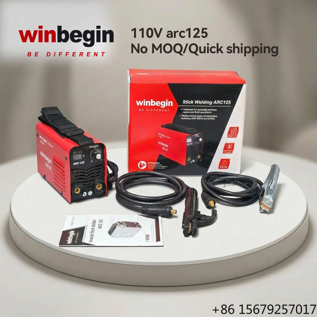 125A Portable Stick Welder, Super Mini and Light Weight MMA Welding Machine, 110V ARC MMA Welder for Home Use DIY Quick Shipping