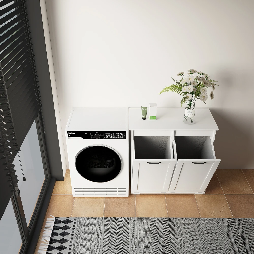 Laundry Cabinet ,with 2 Removable Liner Bags Cesta Ropa Sucia  Panier Linge