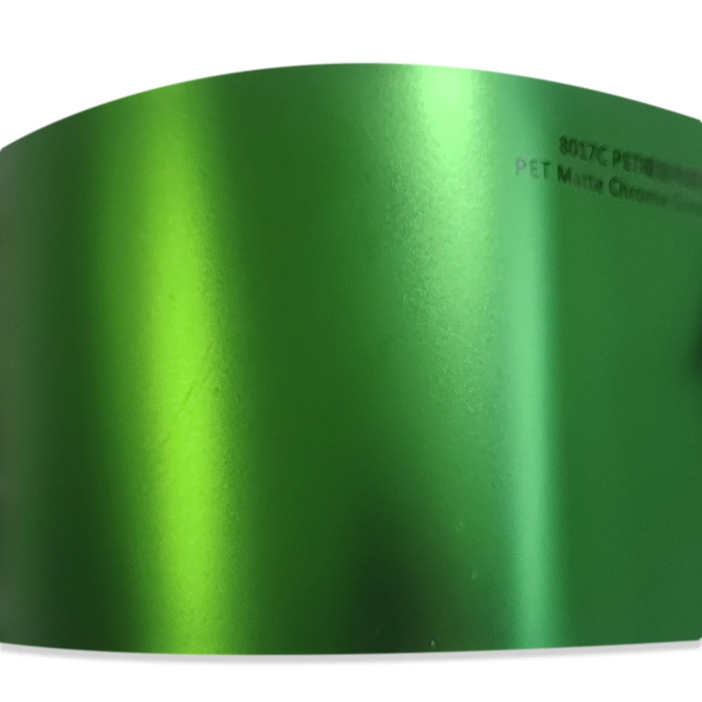 Auto Vinyl Premium PET Air Release Easy to Install Stretchable Car Body Film Car Wrap removable Matte Chrome Green