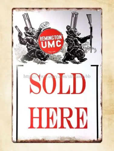 tin signs UMC Sold Here firearm rifle metal tin sign firearmgun