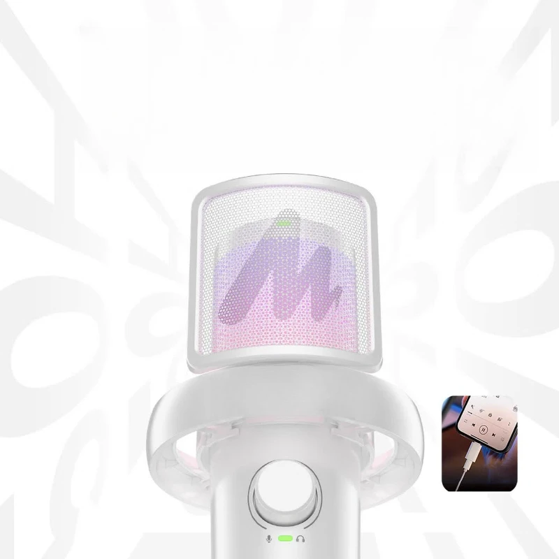 Wireless microphone live singing k song condenser microphone professional built-in sound card live streaming host computer