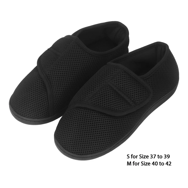 1Pair Full Coverage Diabetic Shoes Anti Slip Shock Absorbing Adjustable Swollen Feet Slippers Shoe for Diabetes Elderly Pregnant AliExpress