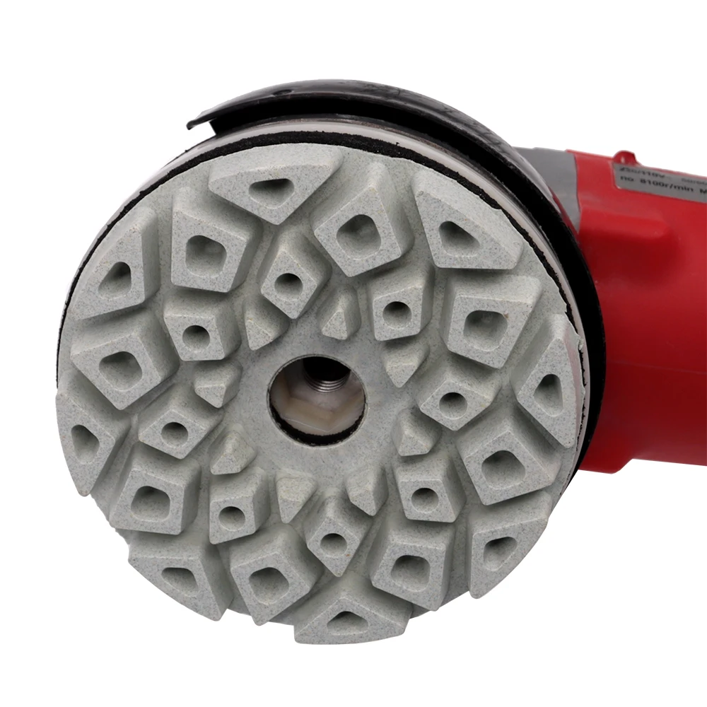 Imagem -04 - Snail Lock Diamond Edge Polishing Pad Borda de Moagem para Granito Mármore de Concreto Máquina Automática 125 mm