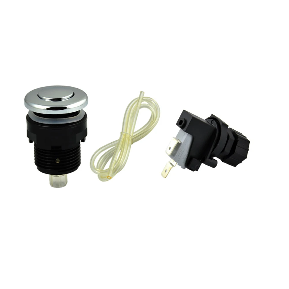 

125~250V 28/34mm Pneumatic Switch Button For Bathtub Spa Waste Garbage Disposal Switch Air Switch Button