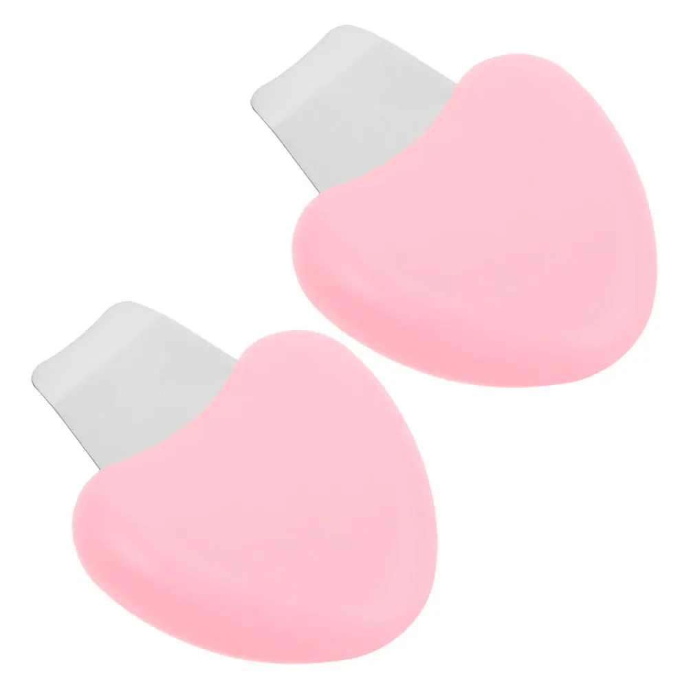 Grattoir manuel pour l'élimination des points noirs, spatule pour le nettoyage en profondeur des pores, soins de la peau, Instrument d'extraction de points noirs, 2 pièces