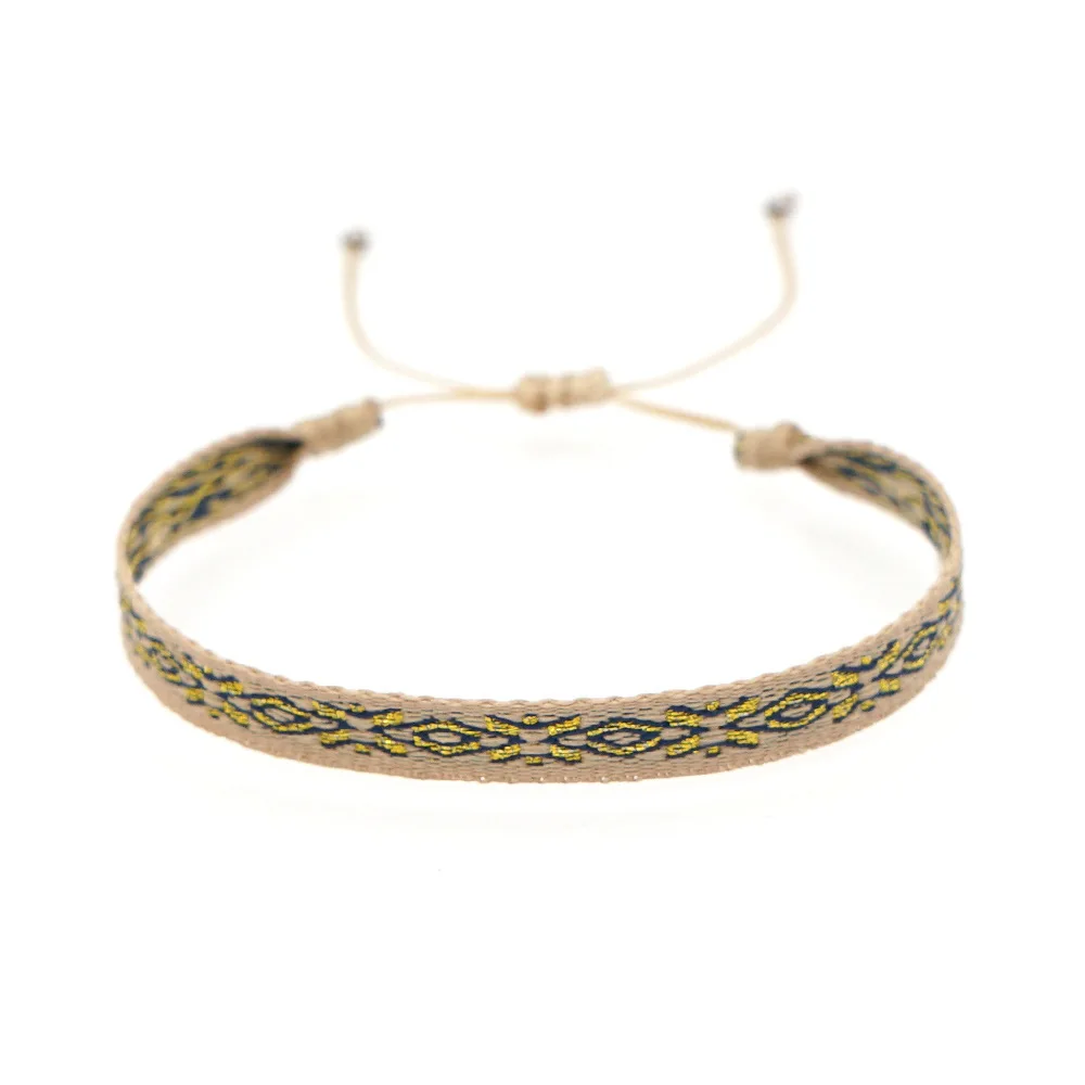 Unisex Handmade Woven Bracelet Wholesale Colombia Cloth Braided Bracelets for Women Men Bohemian Hippie Friendship Jewelry - view 2
