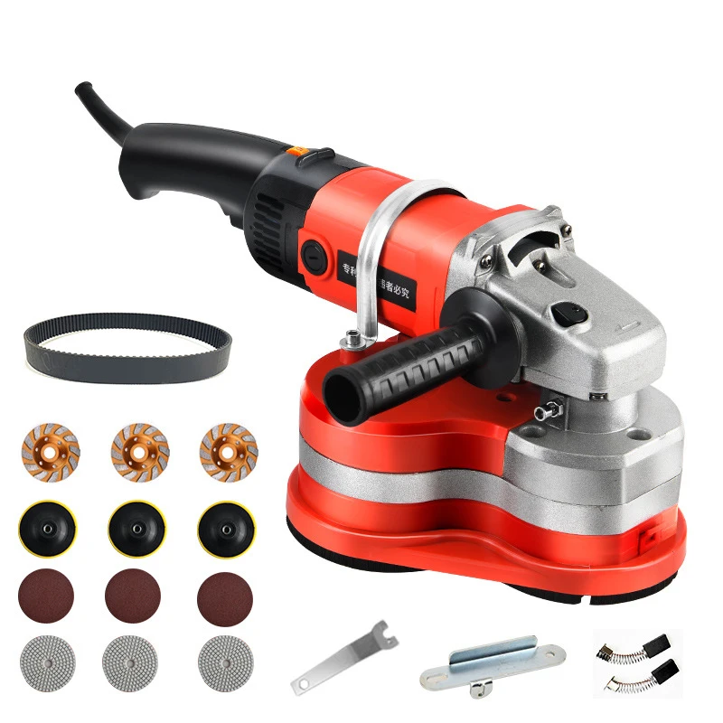 Handheld Three-Head Dust-Free Sanding Machine Concrete Grinder for Floor-to-Floor Concrete Surface Preparation 3000W