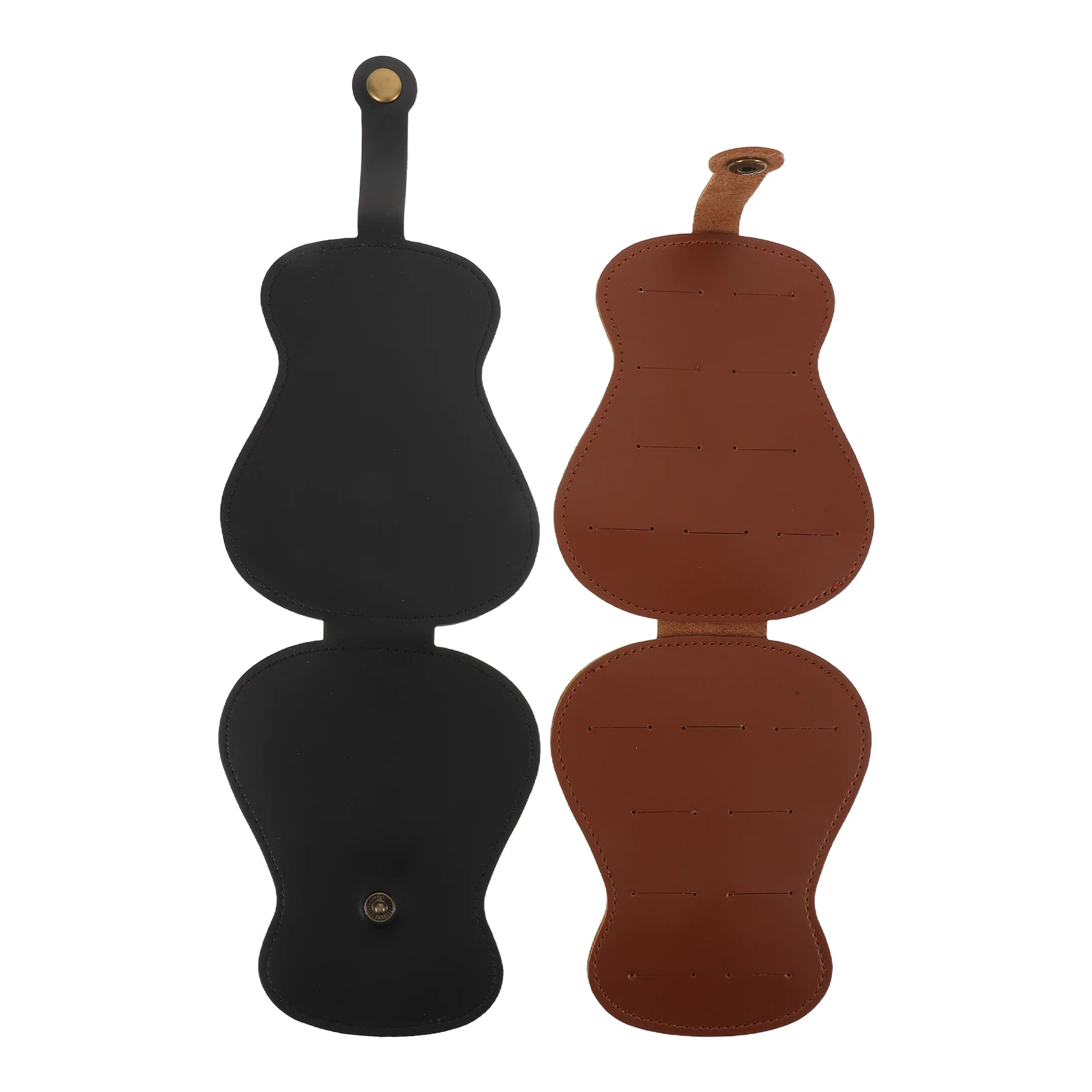 

2 Pcs Guitar Pick Storage Organizer Foldable Accessories Bag Acoustic Case Picks Holder