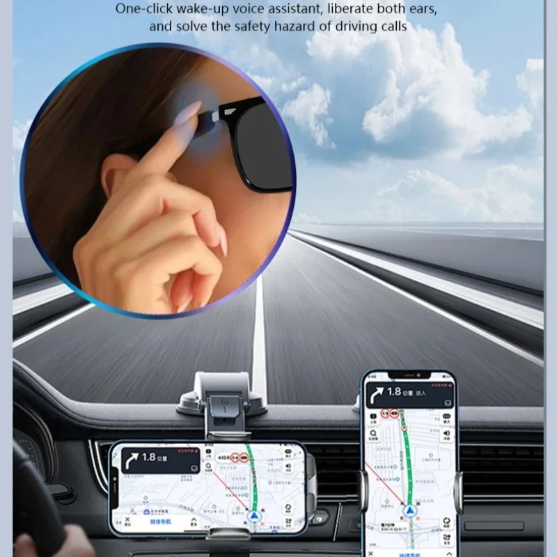 GS01 نظارات ذكية لاسلكية متعددة الوظائف مكالمة فيديو مشغل موسيقى سماعة نظارات للقيادة نظارات شمسية رياضية للرجال والنساء