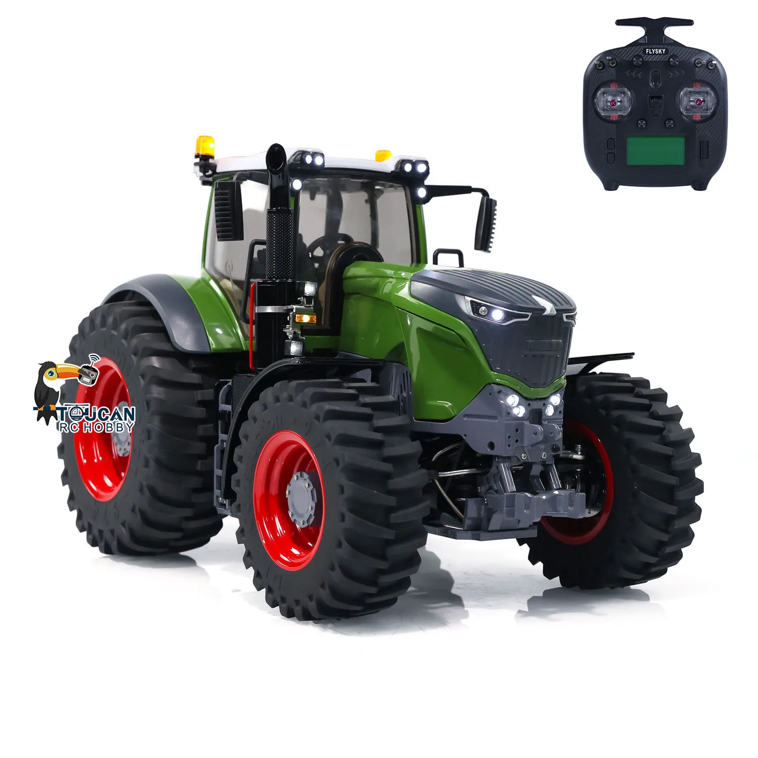 In Stock Toy LESU 1/16 4X4 RTR 1050 RC Tractors Metal Finished Chassis Painted Model with Cabin Differential Lock Controlled Car